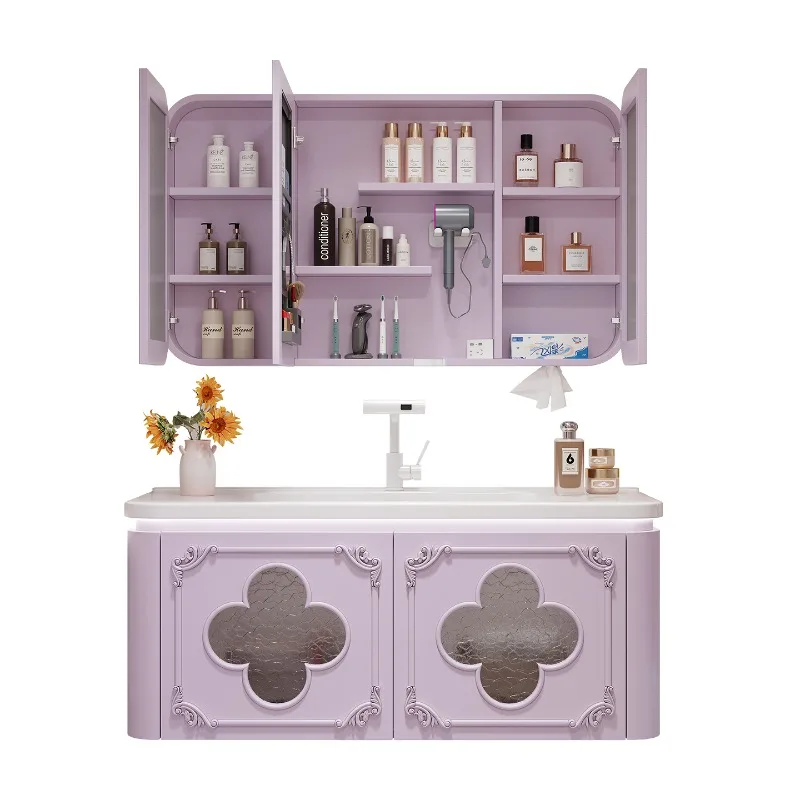 Multifunctional mirror cabinet, bathroom cabinet, ceramic integrated basin, bathroom cabinet, washstand, toilet