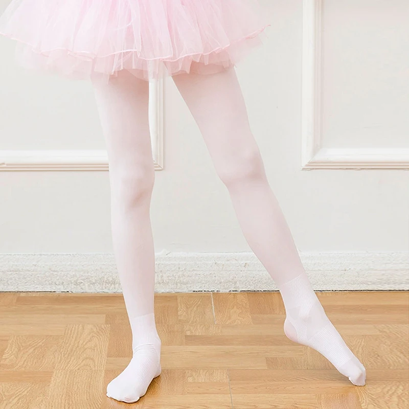 Girls' Velvet Dance Pantyhose Children's Bottom Pants Outwear Performance Leggings Girls Tight Stocking