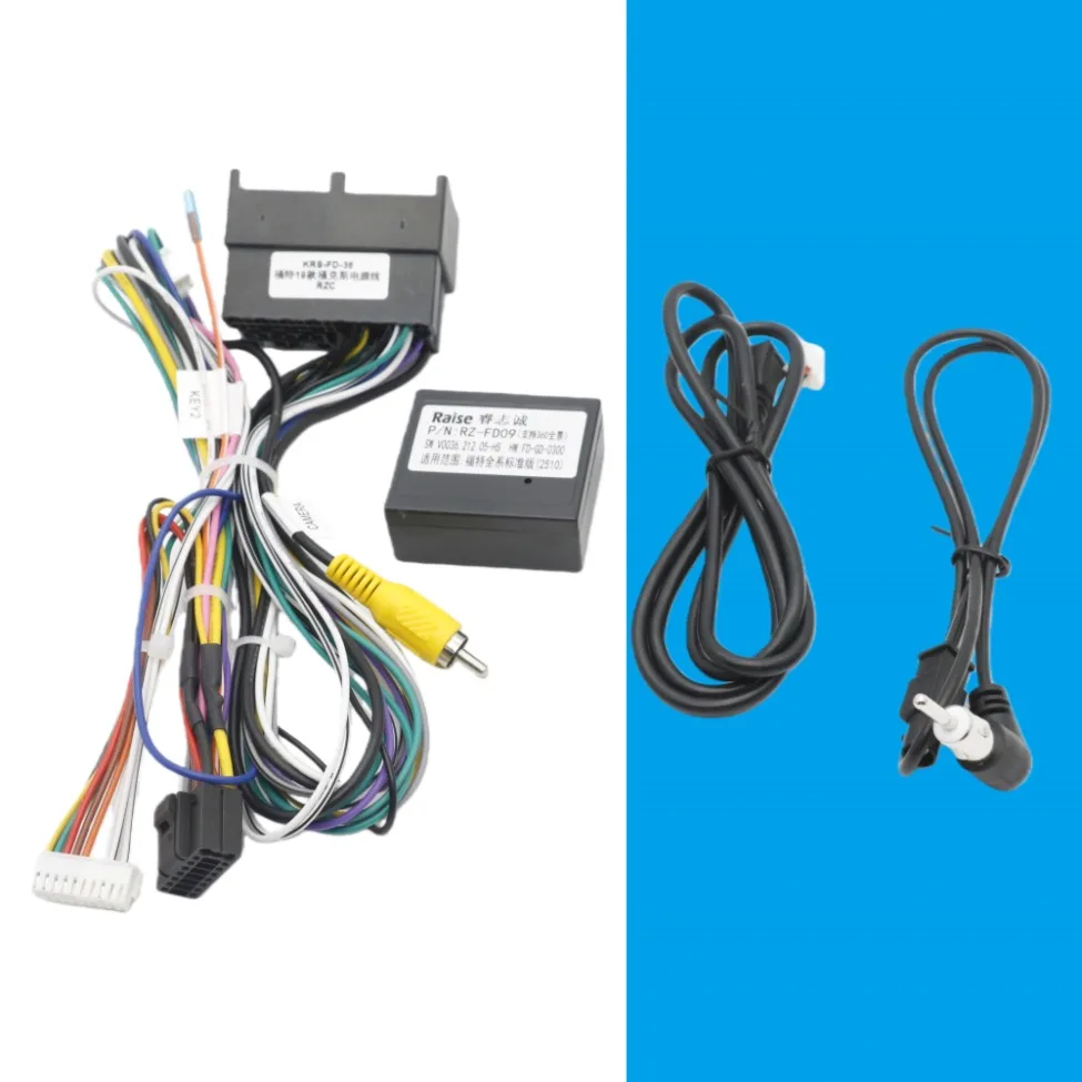 For Ford Focus 2019 RZC Car Stereo Power Cable Wiring Harness Adapter Radio Installation Compatible