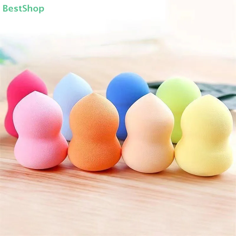 ★ ★ ★ ★ Puszysta gąbka do makijażu w kształcie tykwy, super miękka, do stosowania na sucho i mokro, idealna do podkładu w płynie i pudru sypkiego.