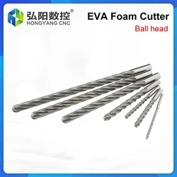 CNC Taper Ball Head Nose Eps Foam Cutters Eva Cutter Router Bit Milling End Mill 3d Models Acrylic Pvc Carbide Engraving