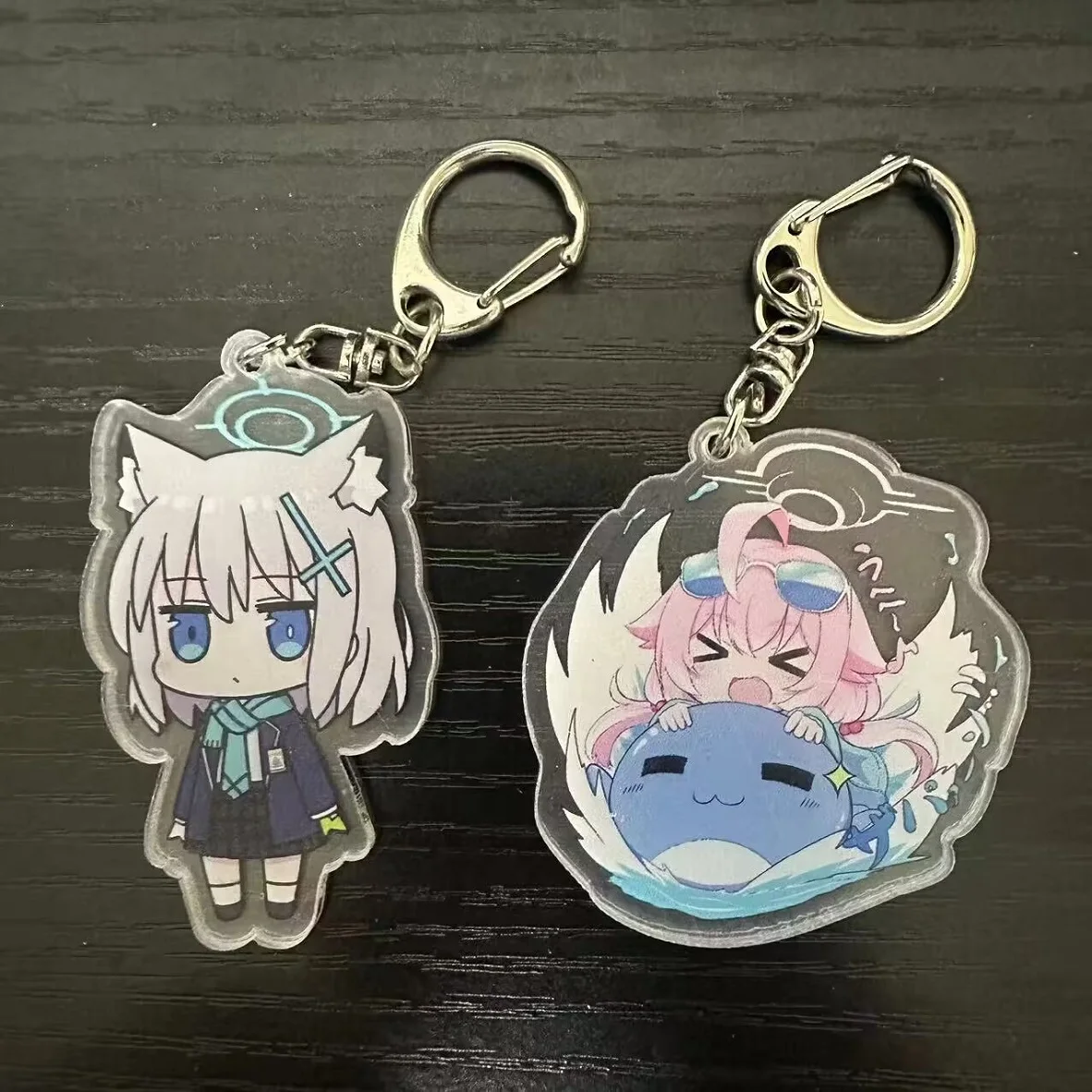 

Hot Anime Blue Archive Game Figures Sunaōkami Shiroko Takanashi Hoshino Cosplay Acrylic Keychains Cute Bag Pendant Toy Xmas Gift