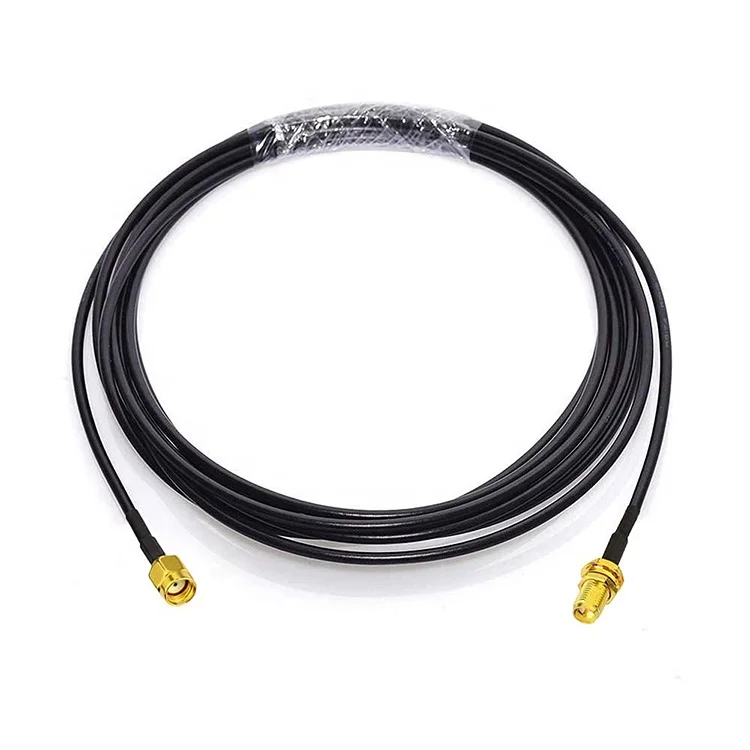 3pcs RG174 Coaxial RP SMA Male to RP SMA Female Antenna Extension Cable for Wifi Router Security Camera