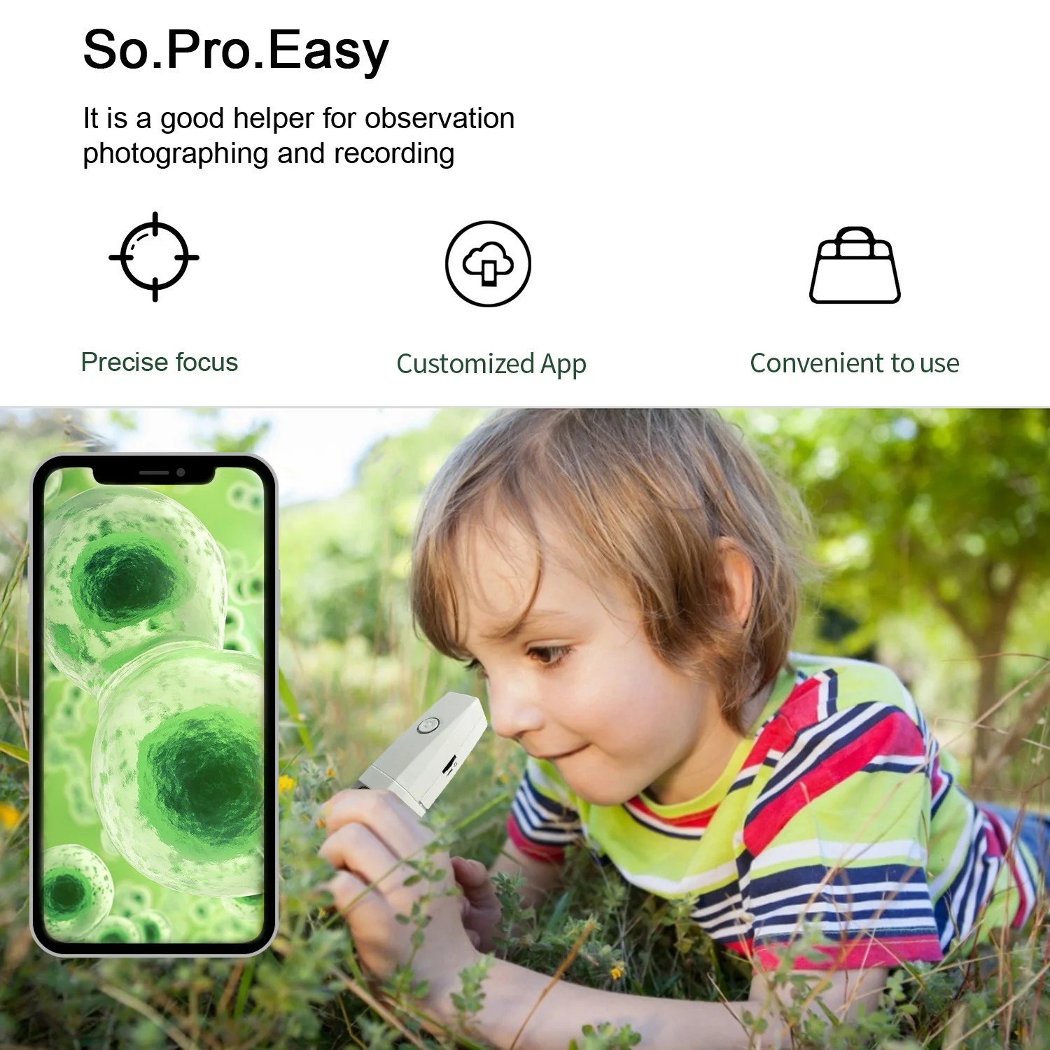 Digital Microscope HD 1080P LED USB WiFi 1000x Microscope Mobile Phone Microscope Camera for Smartphone PCB Inspection Tools