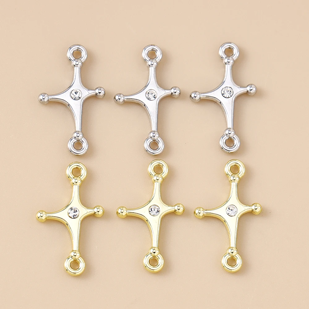 Leslie 5 Stück exquisite süße Kristall-Polaris-Charms, Sterne-Anhänger für handgefertigte Tropfen-Ohrringe, Halskette, Armband, DIY-Schmuckherstellung – Detail 13