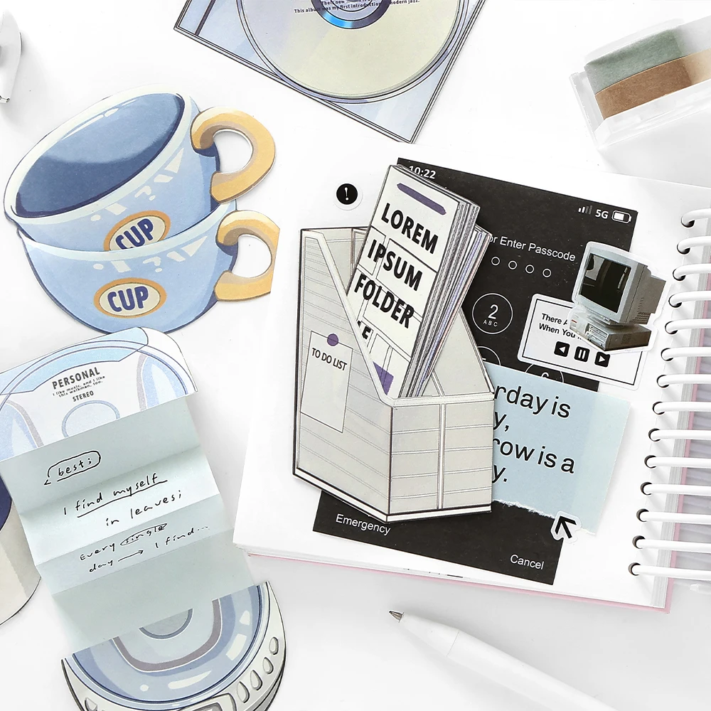 15 قطعة سلسلة متجر الراحة عطلة نهاية الأسبوع Kawaii Ins رسالة ملاحظات كتيب إبداعي ديكو سكرابوكينغ المواد ورق الحرف