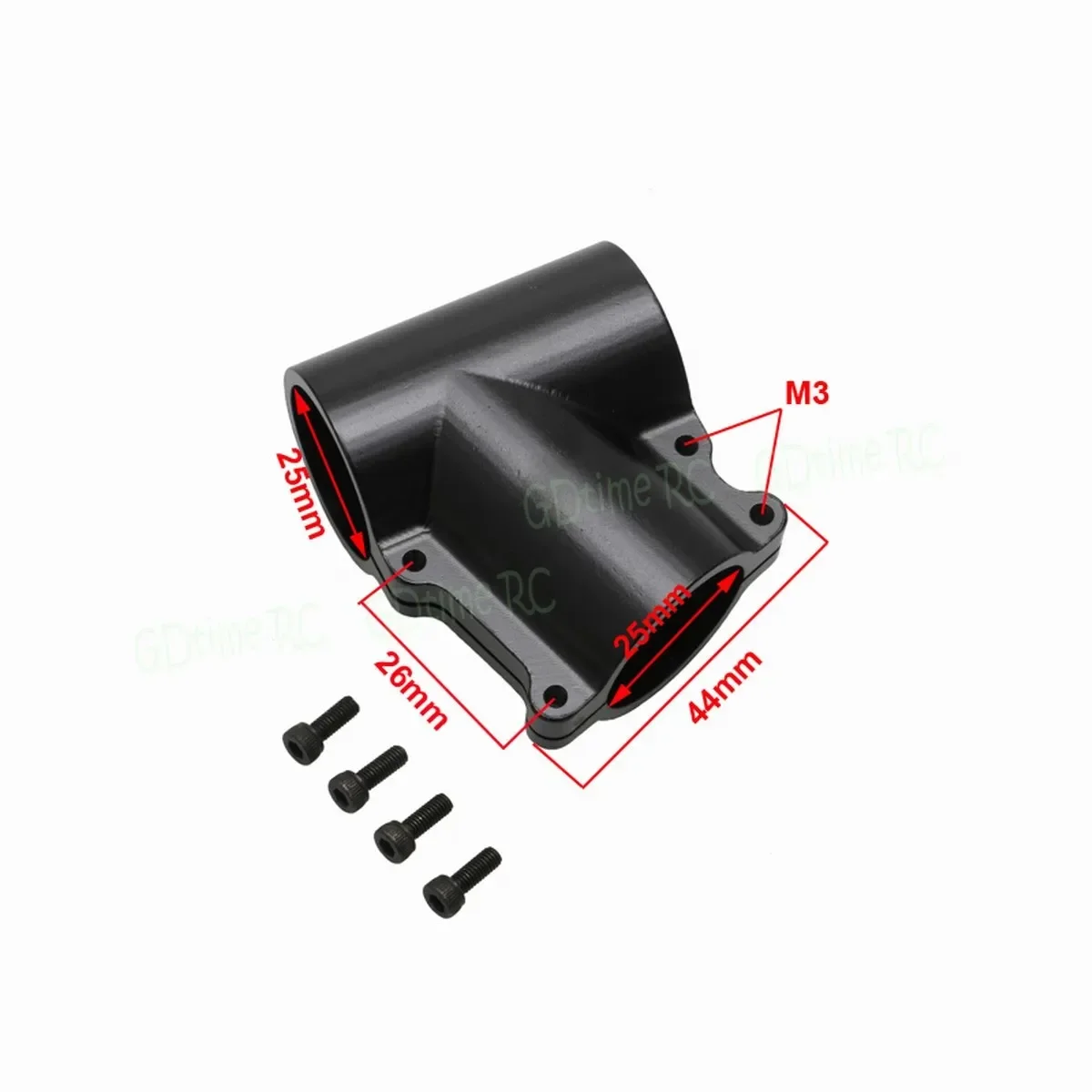 Train d'atterrissage en aluminium, connecteur à trois voies, trépied, connexion à Joint en T, té incliné pour plante RC, Agriculture, accessoires UAV