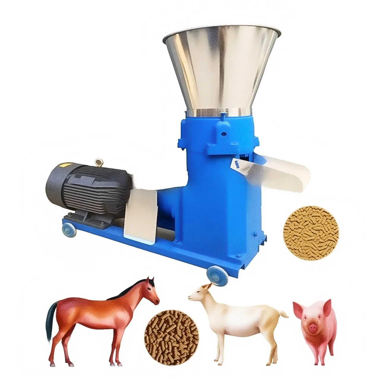 Small Feed Pallet Pellet Machine Commercial Animal Feed Processing Machine for Farm