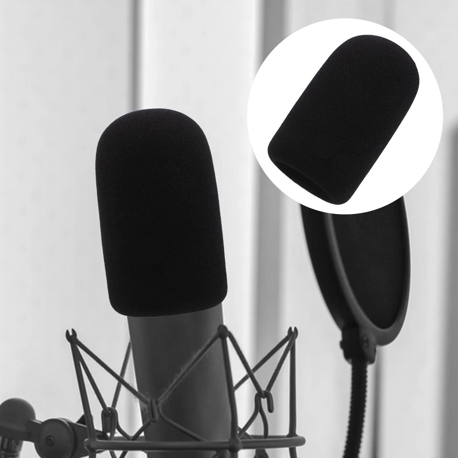 

Microphone Windscreen Sponge Cover Noise Reduction Protector For Audio Atr2500 At2035 Handheld Mics Live