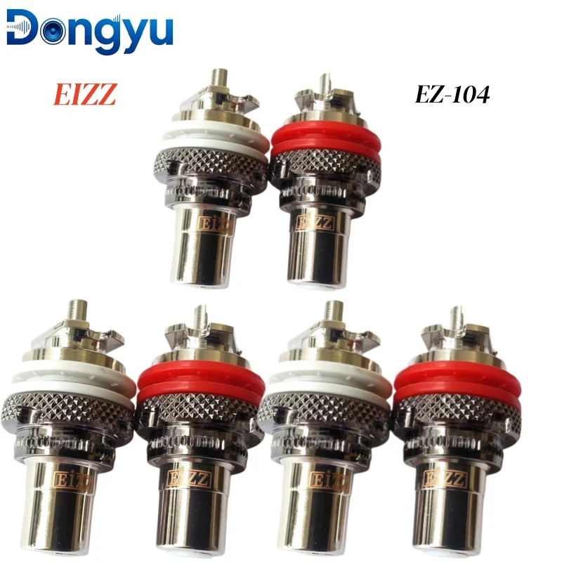 eizz-ez-104-nickel-free-rhodium-plated-tellurium-copper-rca-socket-professional-audio-plug-connector