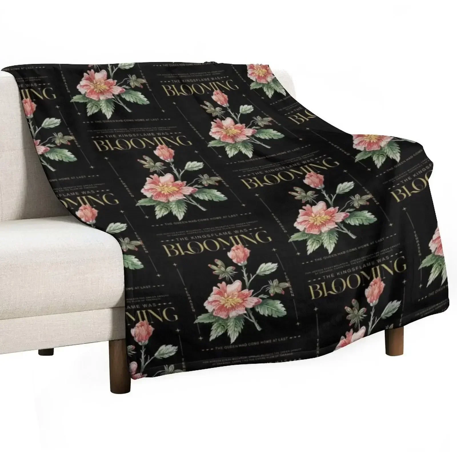 Throne Of Glass The Kingsflame Was Blooming Throw Blanket For Sofa Thin Multi-Purpose Bed covers Blankets