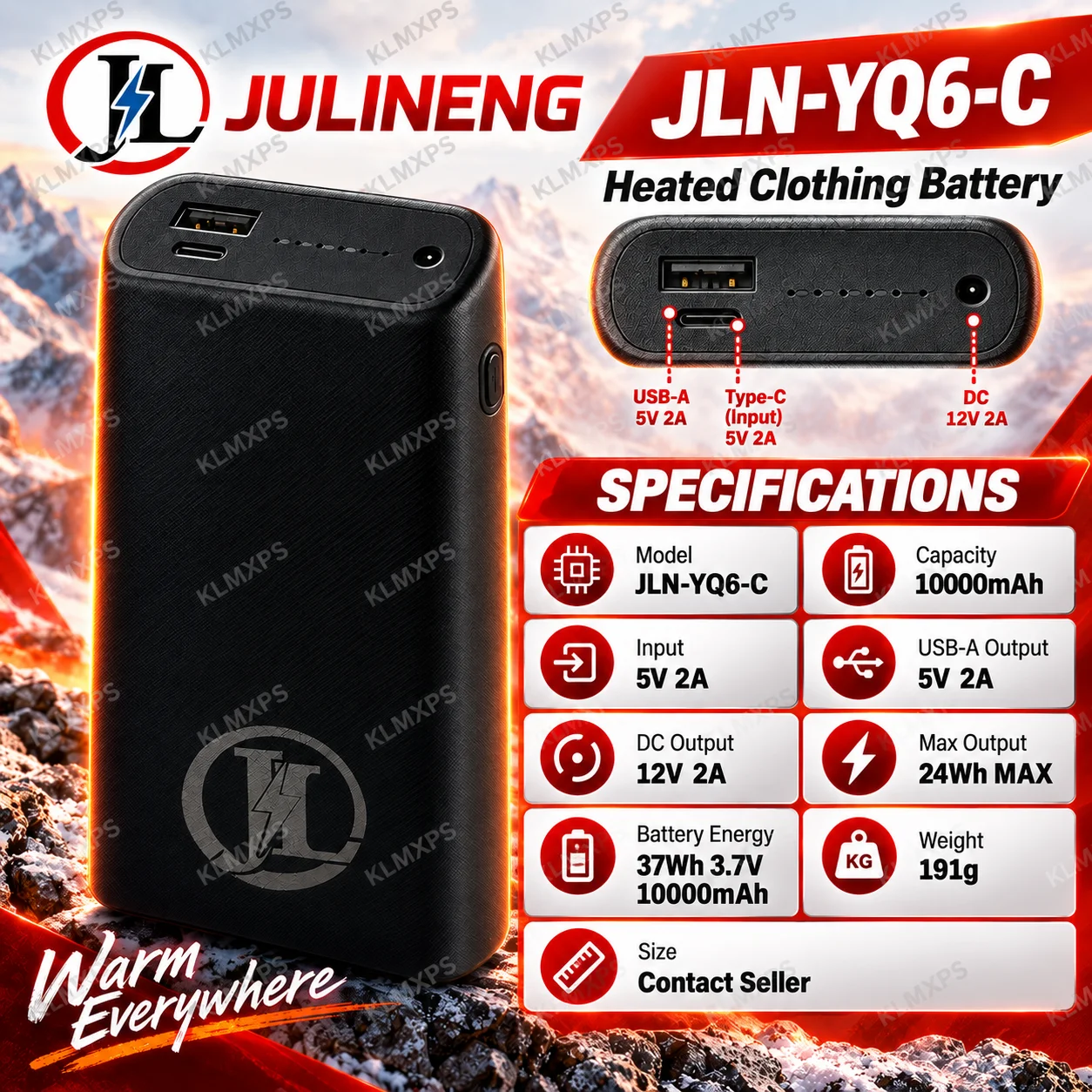 YQ6-C 10000mAh Wiederaufladbar – Heated Vest Battery Bewertung und Preis