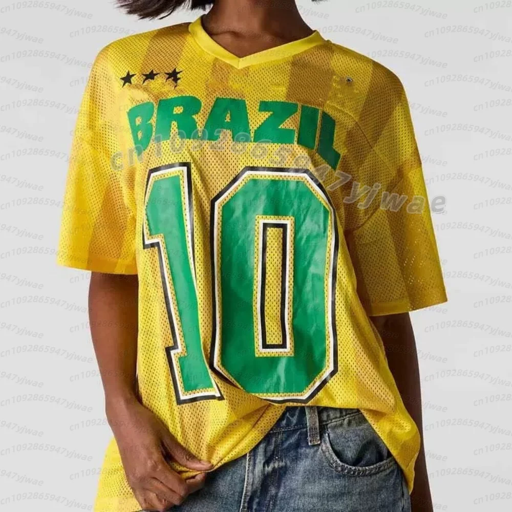 26 Women ENGLAND NO.7 Mexico 22 Print  Breathable Mesh fabric V-Neck Short Sleeved baseball T-Shirt Women Jersey T-Shirt