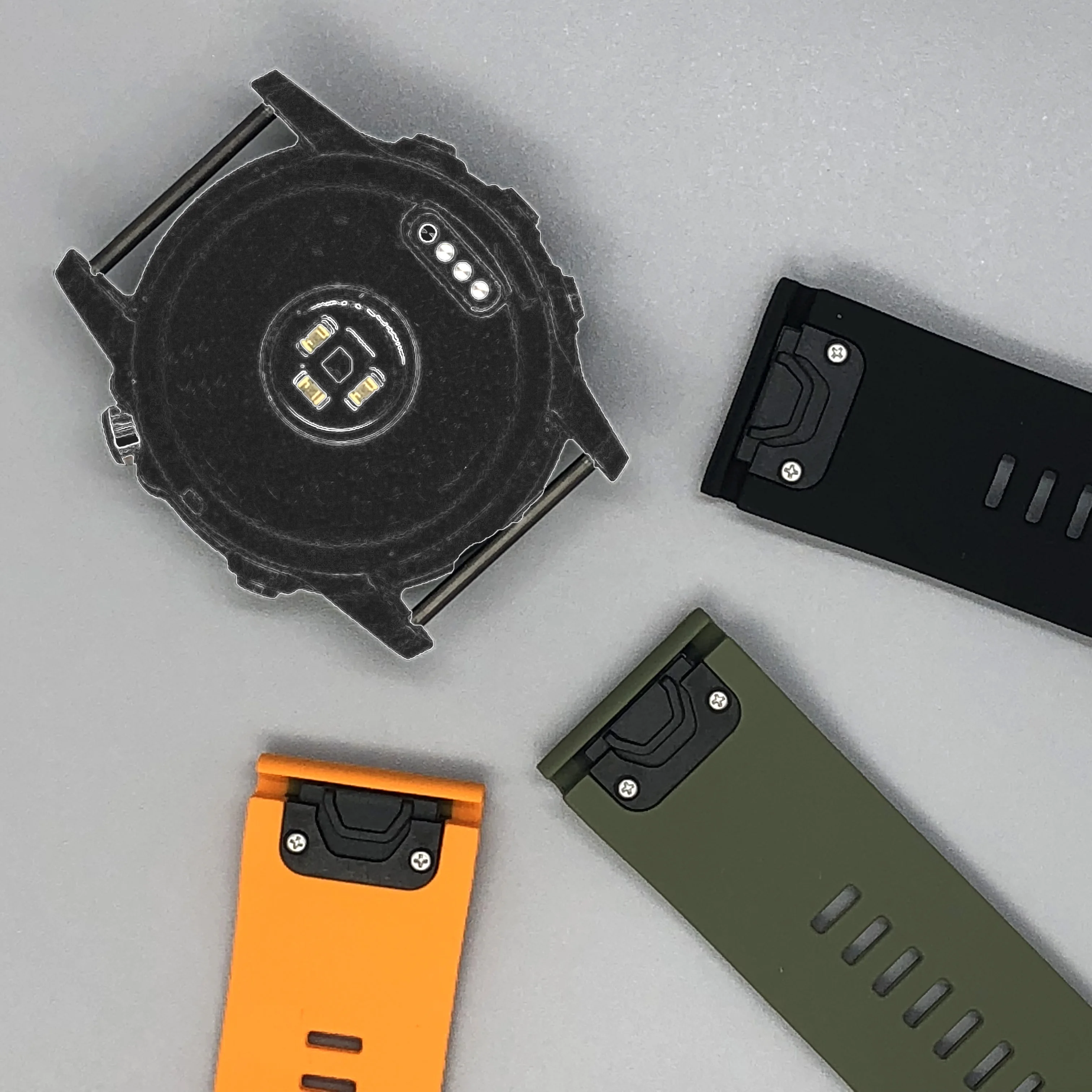 QuickFit 20 22 26mm Watch Strap For Garmin Fenix 7S 6S 5S/Fenix 7 5 6 Pro/Fenix 7X 5X 6X Pro Replacement Strap Silicone Bracelet