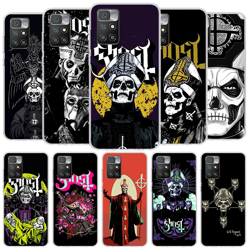 Ghost Papa Emeritus Cover Phone Case For Xiaomi Redmi 12C 12 10C 10 9C 9 10A 9A 8A 9T 7A 7 6A 6 Pro K20 K40 S2 Soft Fundas Shell