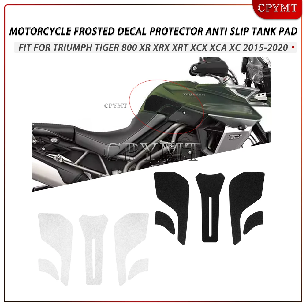 

Motorcycle Frosted Decal Tank Pad Anti slip tank Side Traction Sticker fit For Triumph Tiger 800 XR XRX XRT XCX XCA XC 2015-2020
