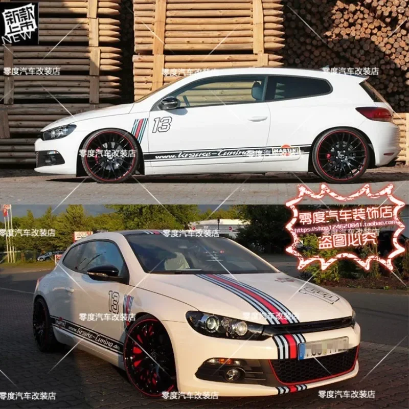 

Car Vinyl Sticker FOR Volkswagen POLO GOLF 7 GOLF 8 WRC Scirocco personalized custom full sports Decals Decor Auto Accessories