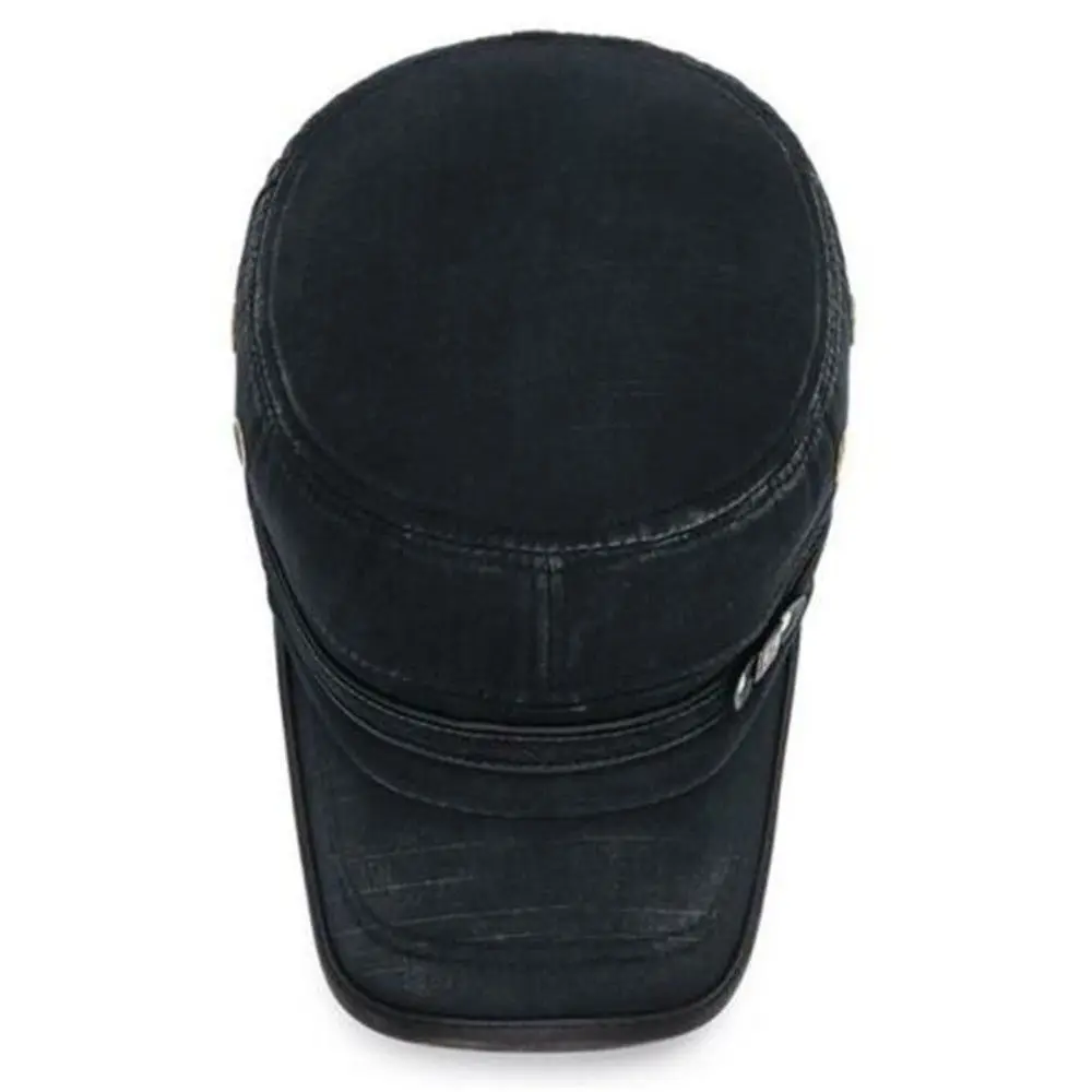 

Men Cotton Adjustable Baseball Cap Cadet Hat Sun Cap Peaked Cap