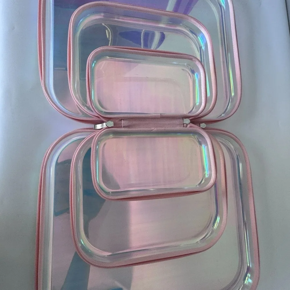 Transparent Laser Storage Box Organizer Design Desktop Size Transparent Storage Box High Quality Simple Desktop Organizer