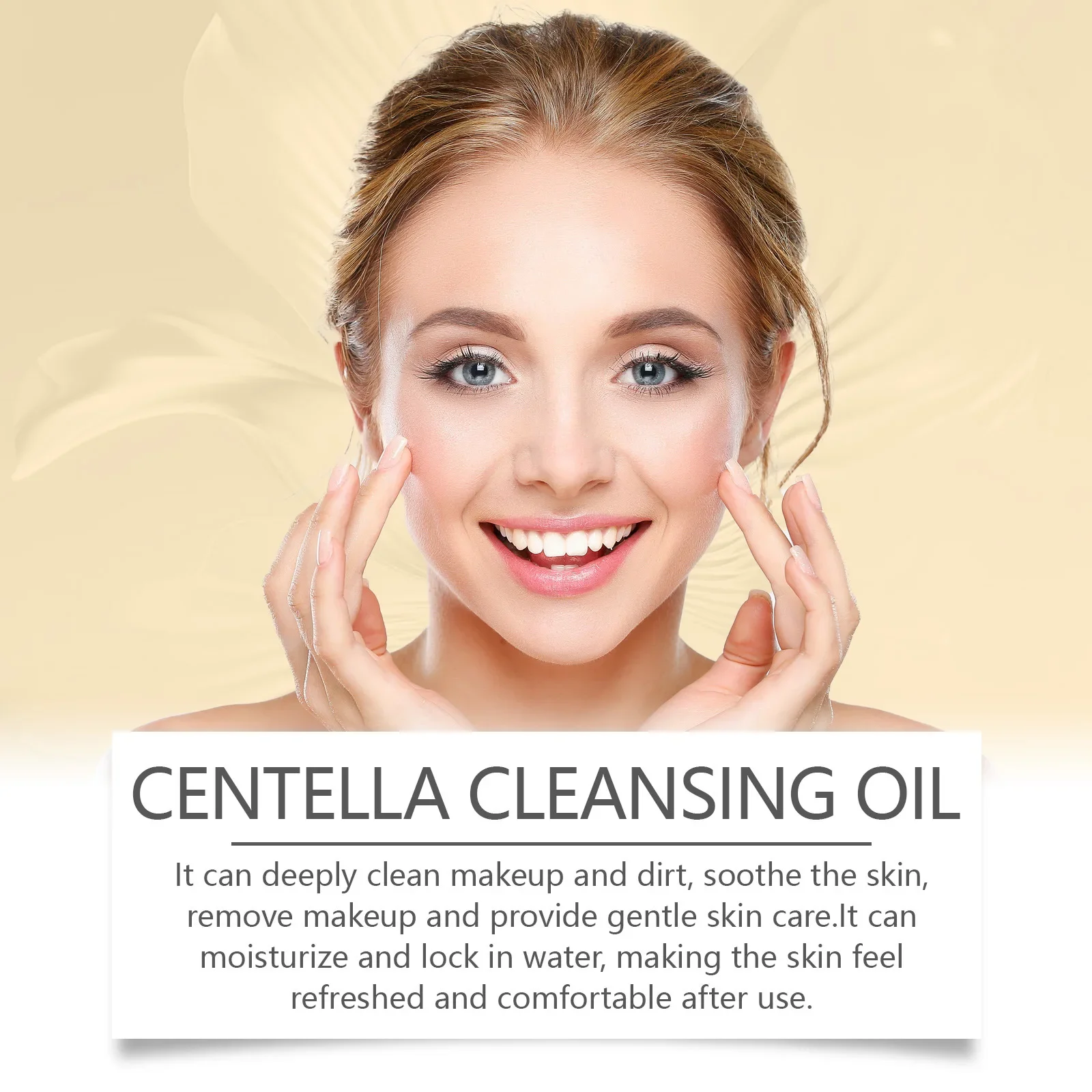 Centella Cleansing Oil Facial Makeup Remover Moisturizing Face Refresher Cleaning Centella Asiatica Extract Vitamin E Skin Oil