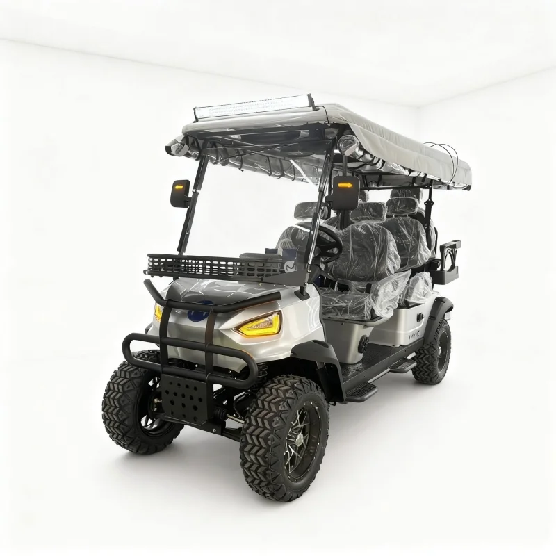 قماش فارغ لعلامتك التجارية - عربة جولف ذات علامة بيضاء، مثالية للتسويق والاستخدام الترويجي