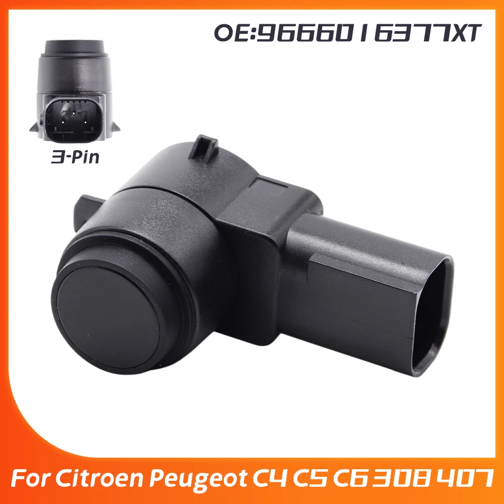 2PCS 9666016377XT PDC Parking Sensor For Citroen Peugeot C4 C5 C6 308 407 2000-2014 9666016377 PSA9666016377XT