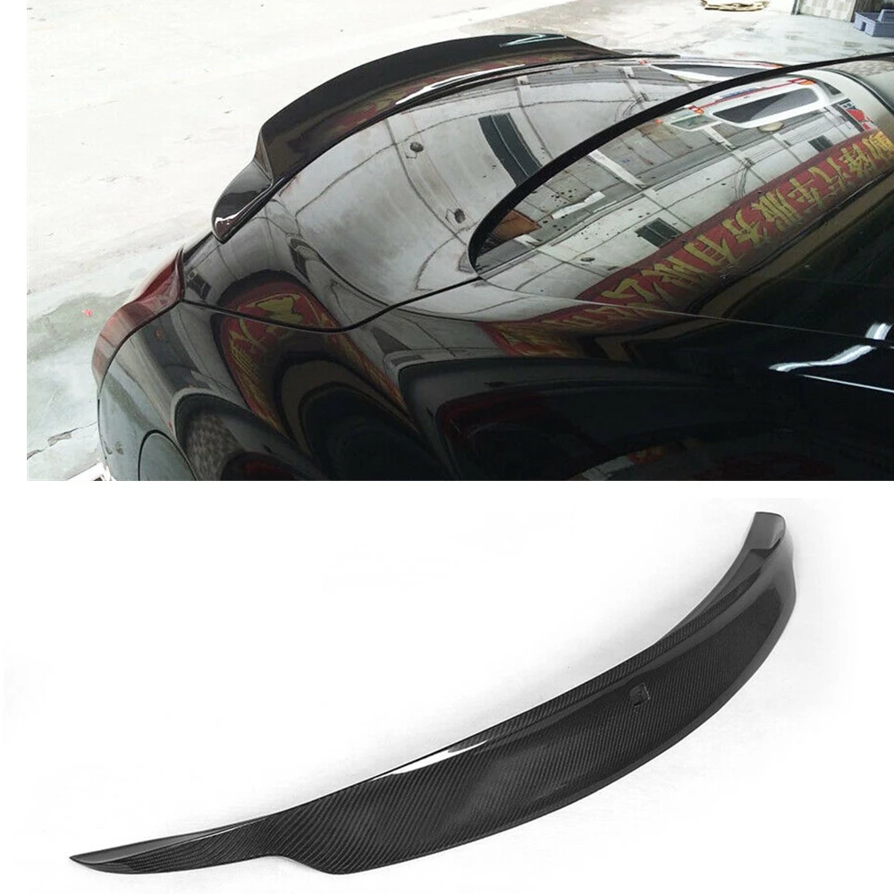 

Trunk Lid Rear Spoiler Wing For Infiniti G37 Coupe 2 Door 2008-2013 Real Carbon Fiber Tailgate Flap Trim Decklid Splitter Lip