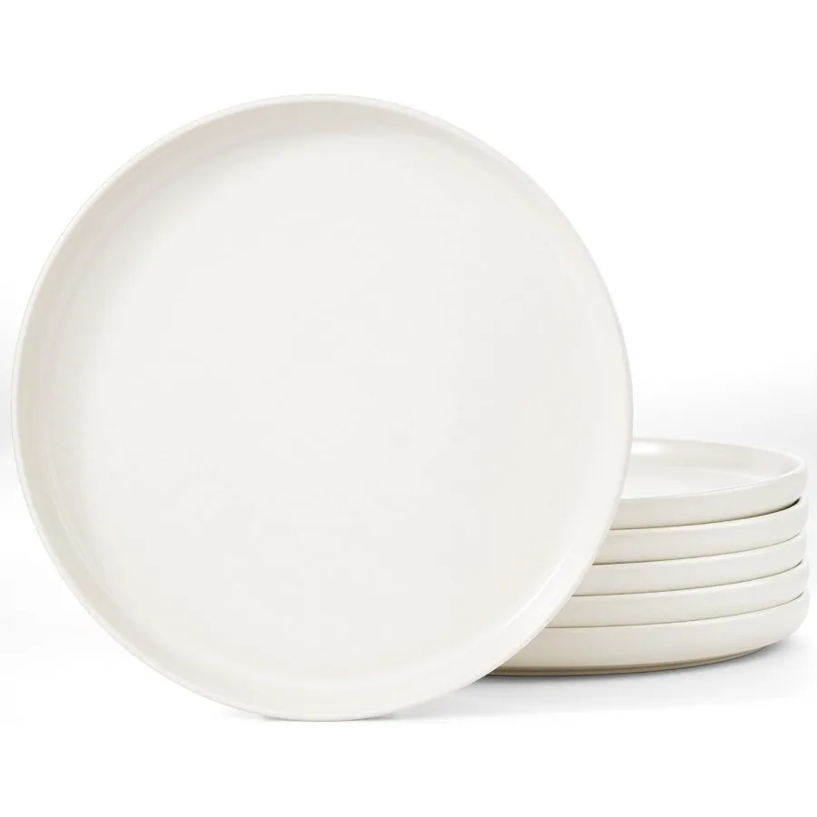 

famiware Milkyway Dinner Plates 10.24 inch Plates for 6 Stoneware Dessert Plates Dish Set for Kitchen Reactive Glaze Plate Set
