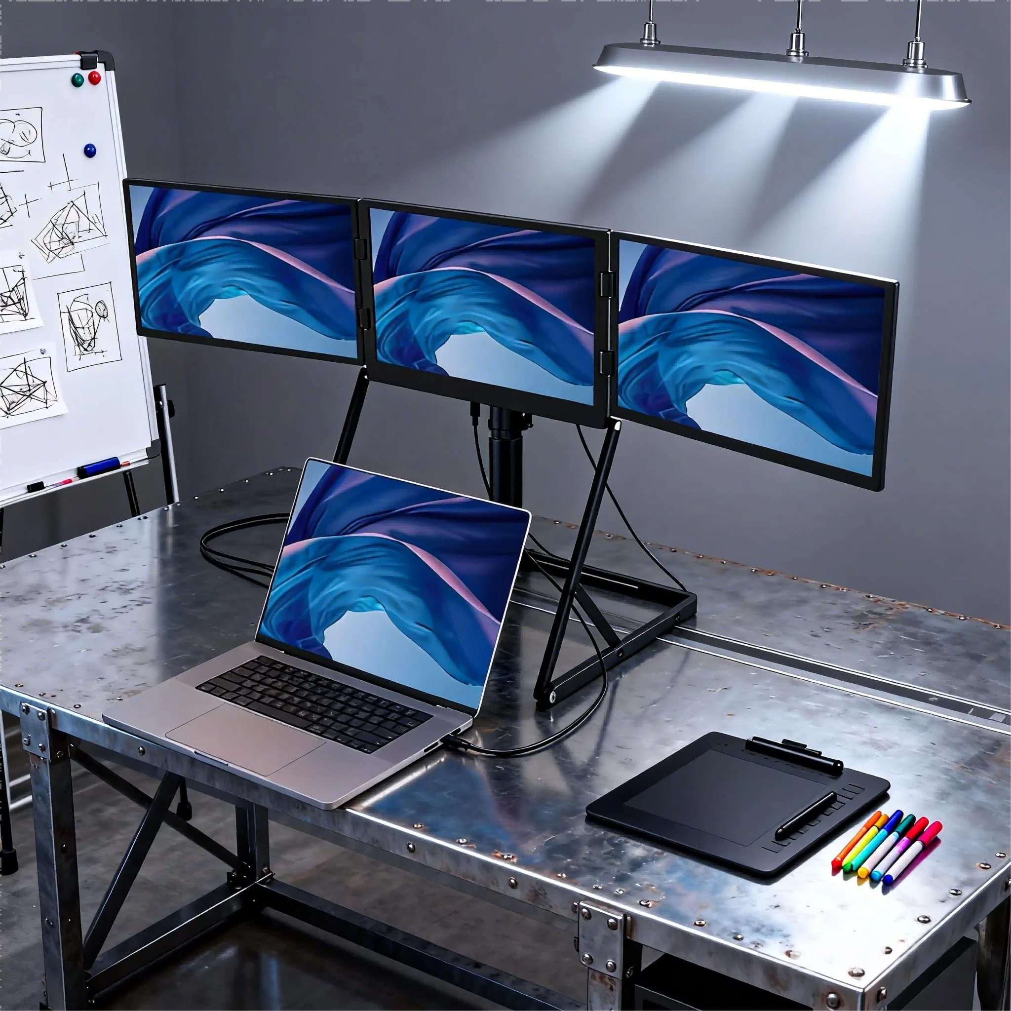 

Best Value Tri Display 15.6 Inch Lcd Portable Triple Screen Extension For Laptop Extender