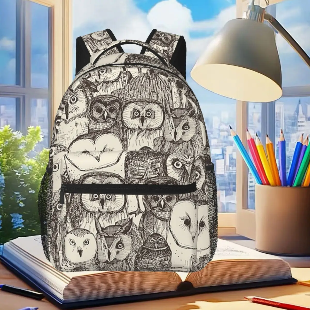 

Натуральный студенческий рюкзак Just Owls, школьная сумка, походный дорожный рюкзак для мужчин и женщин, модная сумка для книг, сумки на плечо