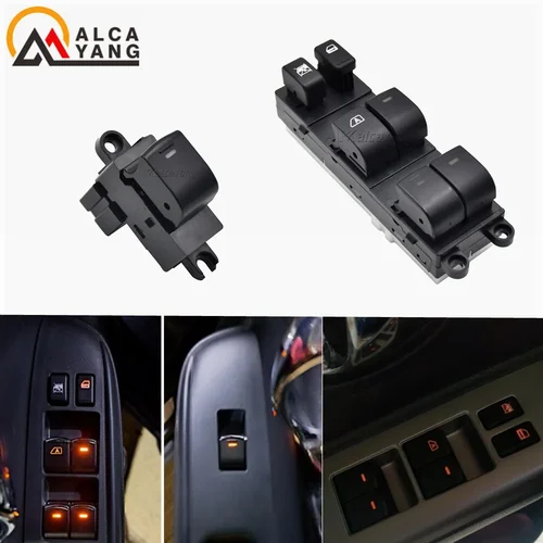 Con luz 25401-1JY0A interruptor de Control de ventana eléctrico consola de botón regulador para Nissan TIIDA 2006-2010