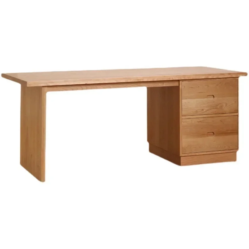 

Nordic all solid wood cherry wood island table Japanese minimalist restaurant Modern minimalist bar storage table Dining table