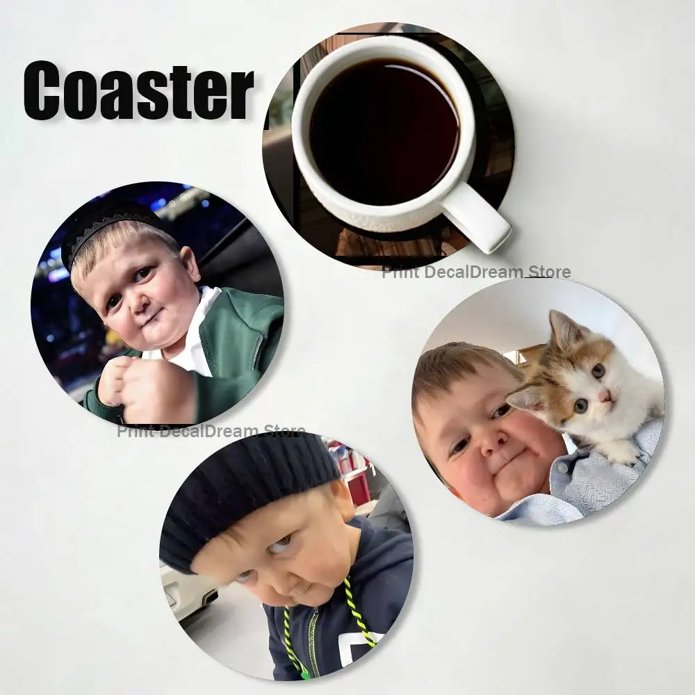 Funny Hasbulla Magomedov Meme Wood Coaster Set - Heat Resistant For Tea & Coffee, Home Cafe Decor Holiday Gift - view 2