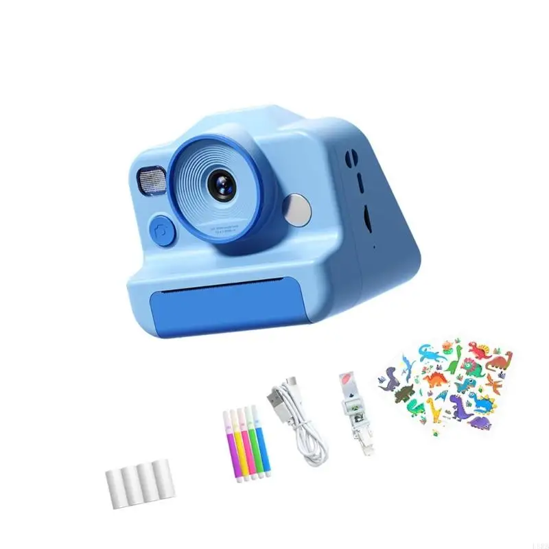 Peuter print onmiddellijk camera schokbestendige videorecorder speelgoed met printpapier l8rb