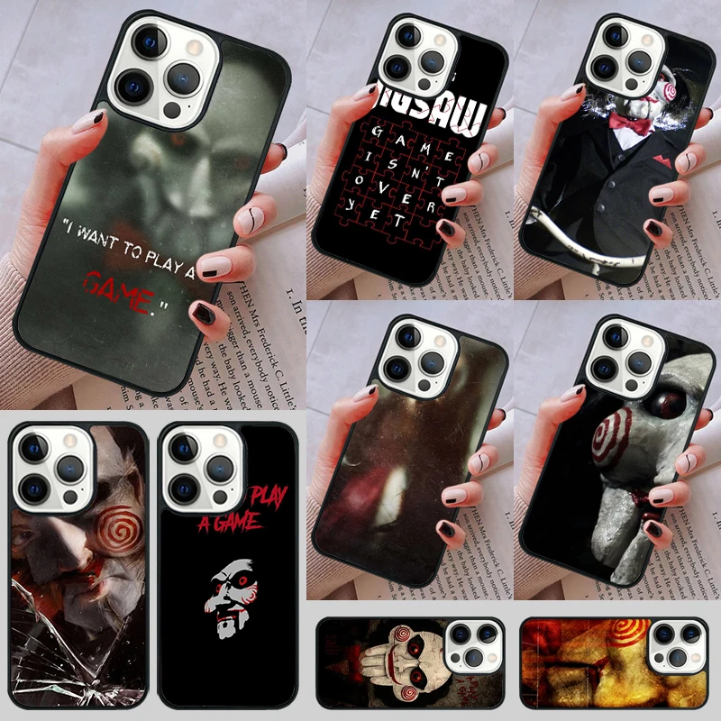 Jigsaw Saw Phone Case cover For iPhone 14 13 15 16 Pro Max Coque 12 11 Pro Max For Apple 8 PLUS 7 6S fundas