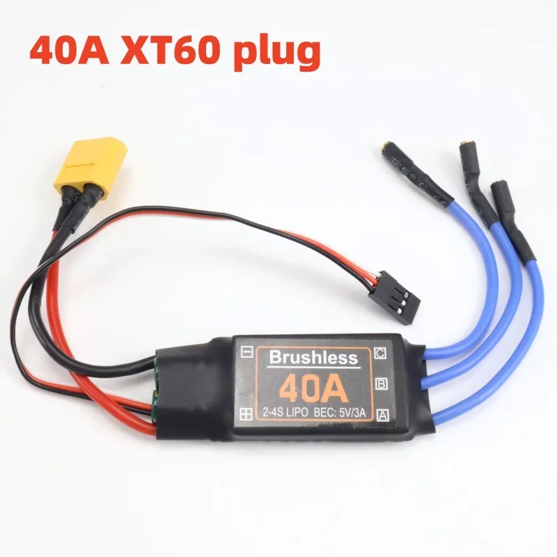 Bürstenloser 40A ESC-Geschwindigkeitsregler mit 5V 3A UBEC für RC FPV Quadcopter Flugzeuge Hubschrauber F450 F550 S500 30A Motor XT60 – Detail 8