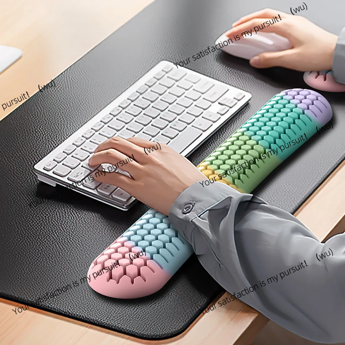 

Keyboard wrist rest Silicone mouse Wrist pad Hand guard Comfortable heat dissipation Ventilation Hand rest Wrist guard Men's and