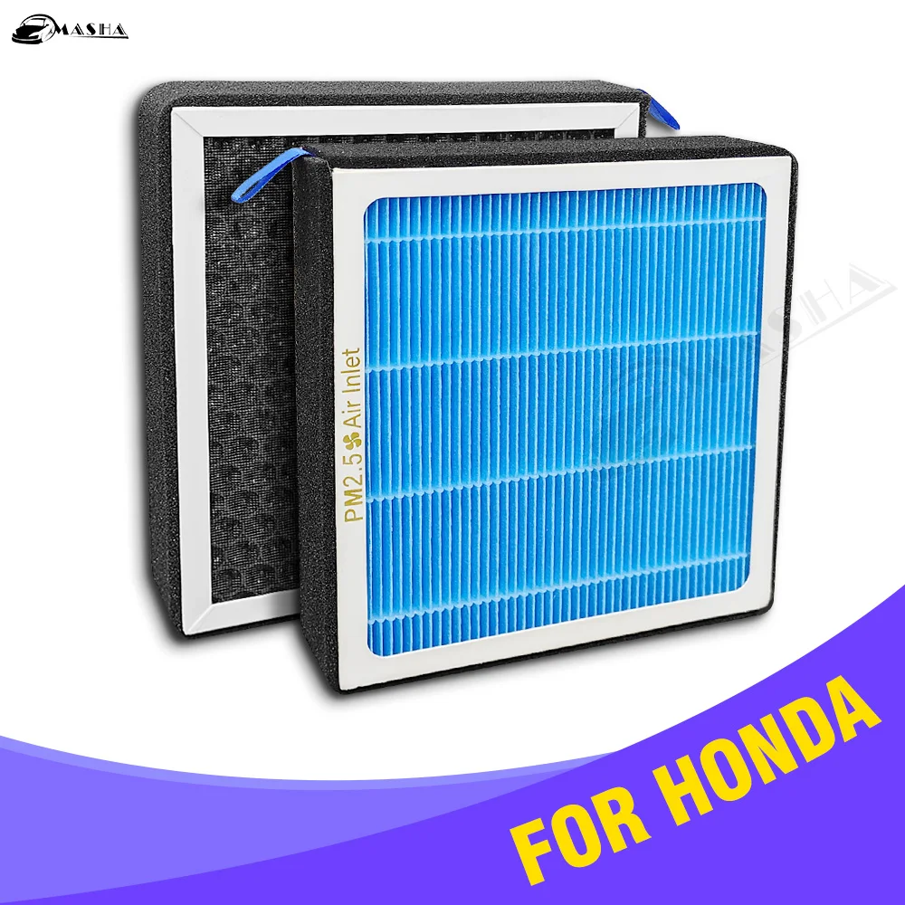 

Воздушный фильтр салона HEPA для Honda Accord Crosstour Pilot Civic CR-V, воздушные фильтры, сменные комплекты для кондиционера с активированным углем