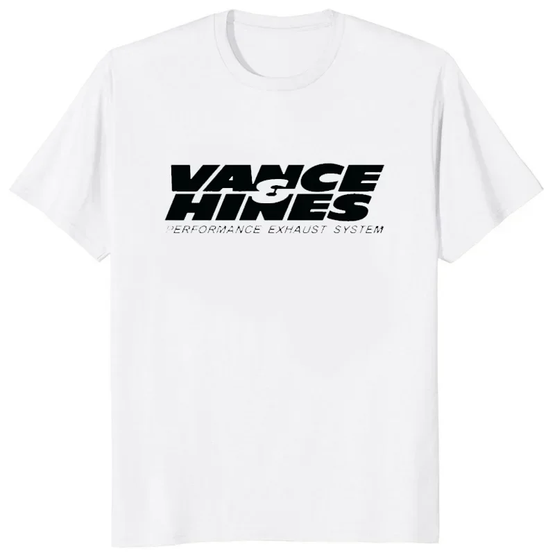 Inspired Motorcycle Racing Exhaust Systems Male T Shirt Casual Loose Harajuku Soft Tees  VANCE HINES Printed Fashion Man T-SHIRT