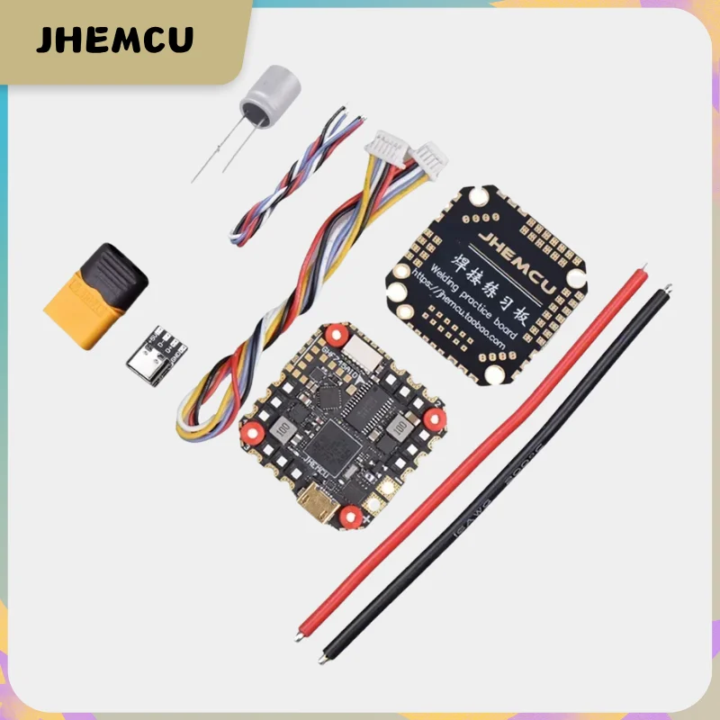 

JHEMCU GHF745AIO MPU6000 F745 Flight Controller BLHELI32 G071 40A / 50A 4in1 ESC 25.5X25.5mm 3-6S for FPV Freestyle Drones