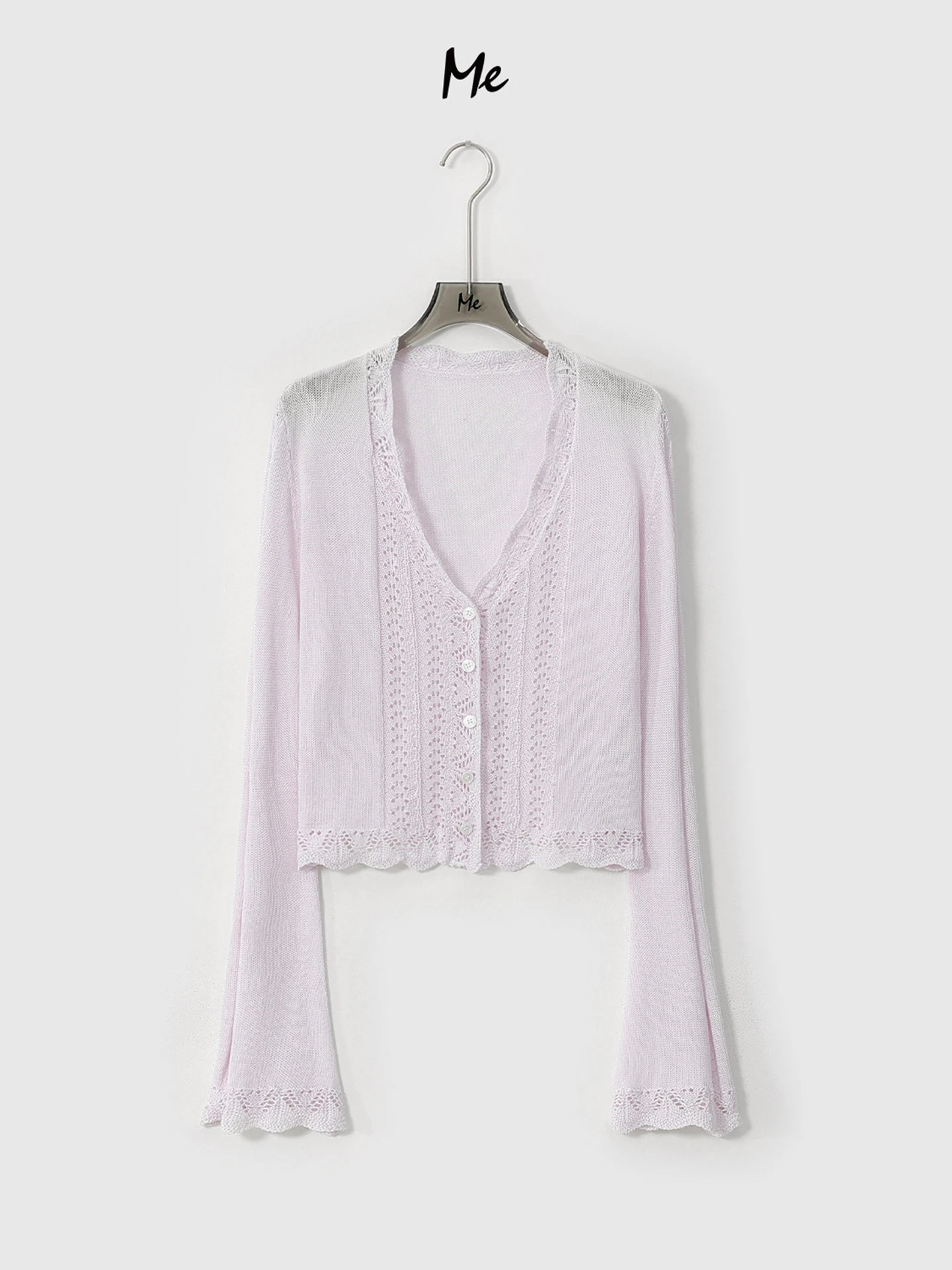 

Женская повседневная льняная трикотажная кофта MeHomeYang с вырезами, приталенная, универсальная, с длинным рукавом, в уличном стиле, из мягкой ткани, весенняя коллекция