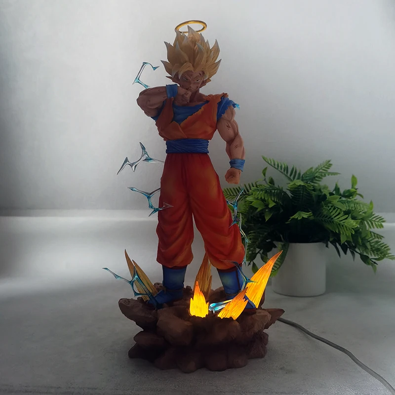 Jj Version Dragon Ball Z Son Goku Ssj2 Figure Cartoon Animation Peripheral Table Decoration Pang Infinite Super Model Statue Toy