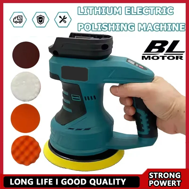 

Fit Makita Cordless Car Polisher 8-Speed Adjustable Electric Waxing Sanding Sealing Glaze Tool Rechargeable Auto Polishing Equip