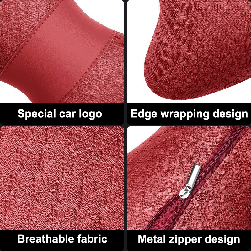 1pcs Car Headrest/Lumbar Support Neck Pillow Waist Cushion For Honda Civic Accord Vezel Fit CRV HRV Crz Hrv Polit Jazz Jade