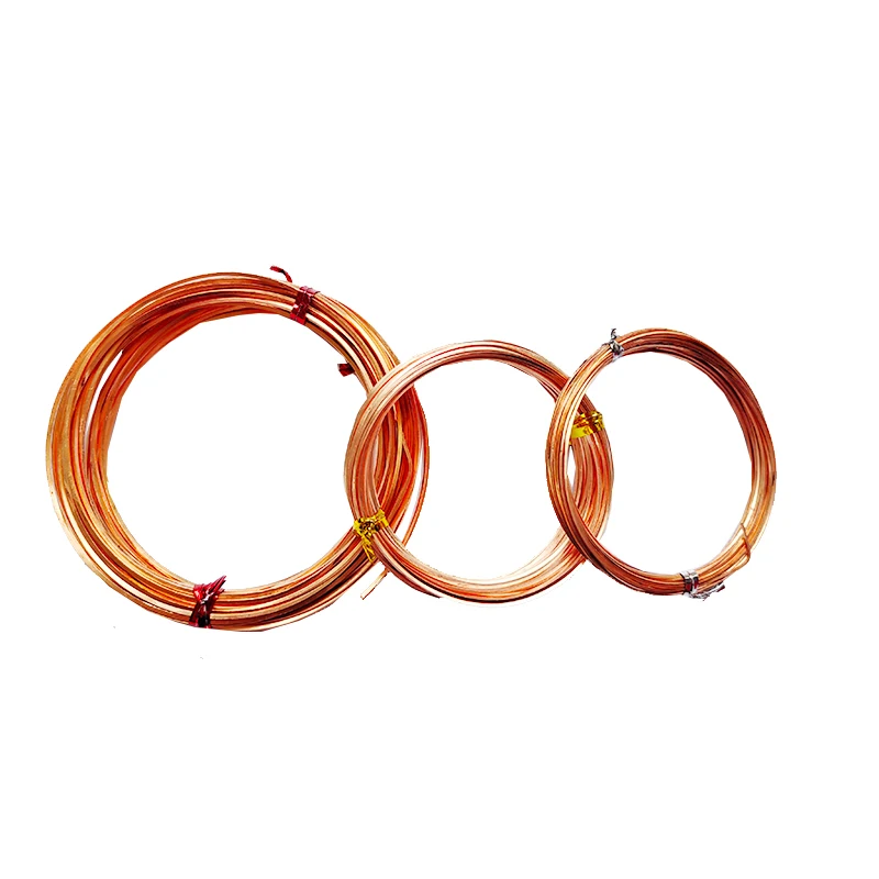 Diameter0.6-1mm square copperen wire soft wire anti-rust craft jewelry wire for jewelry DIY bracelet earrings copperen flat wire