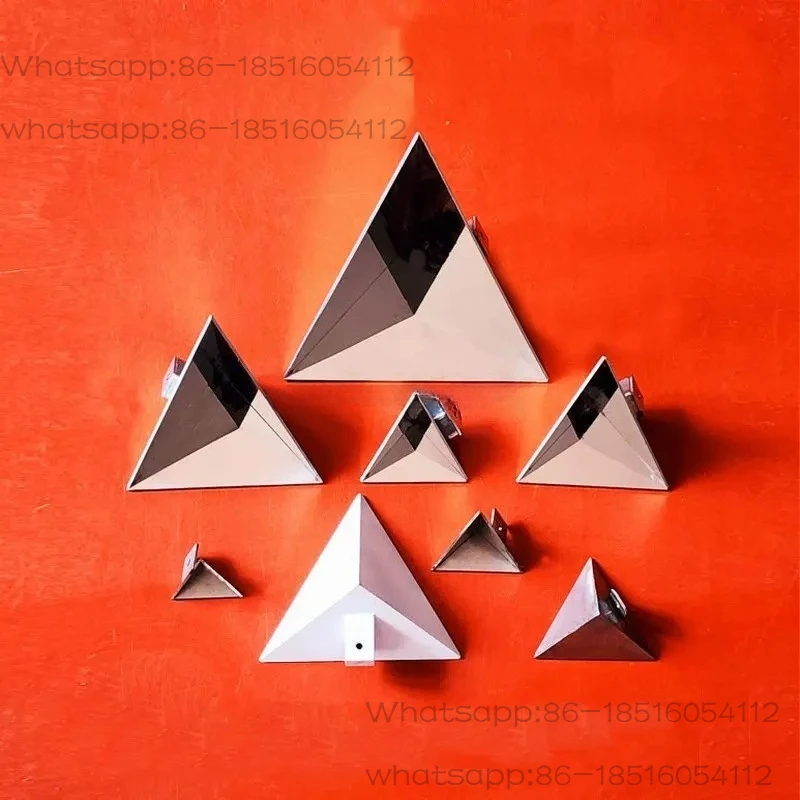 （1pcs）Stainless Steel Mirror Radar Corner Reflector Acc Radar Calibration Radar Calibration Tool