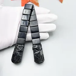 NJ106 Rosary Black Wolf Head Moon Watching Iron Window Poker 3D Stereoscopic Resin Fingertip Folding Flip Jewelry Stress Relief