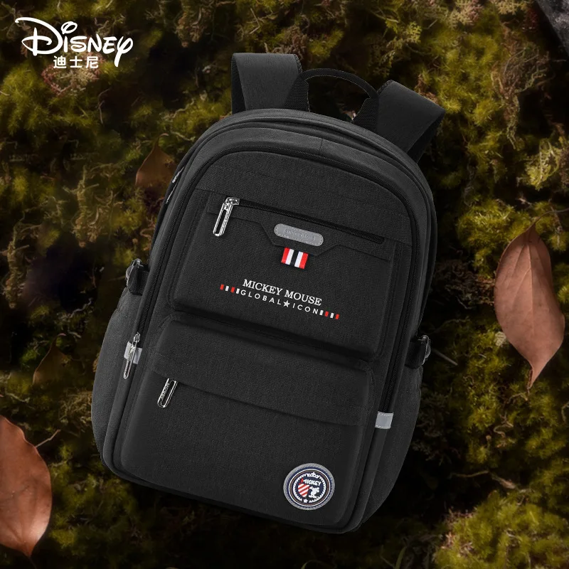 Disney mickey mochilas escolares para meninos, grande capacidade, mochila ortopédica, bolsa de ombro grau 1-4, estudante da primária, presente, novo, 2024