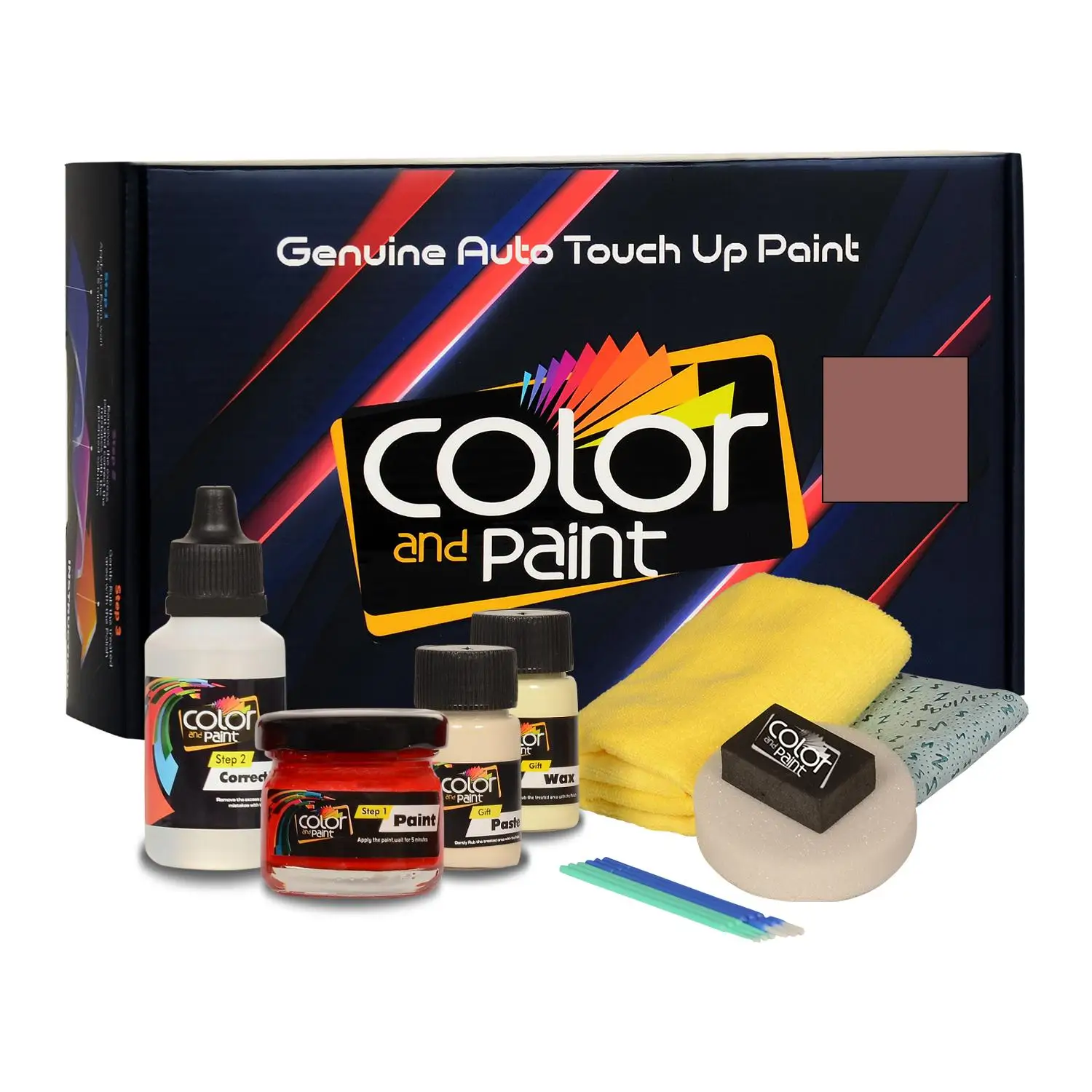 

Color and Paint compatible with Opel Automotive Touch Up Paint - ACHATROT MET - 518 - Basic Care