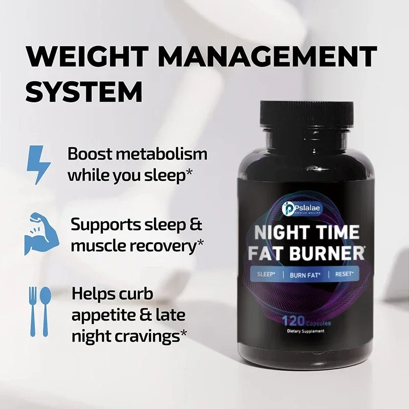 Nighttime Fat Burner - Contains Green Coffee Bean Extract and White Kidney Bean To Speed Up Metabolism